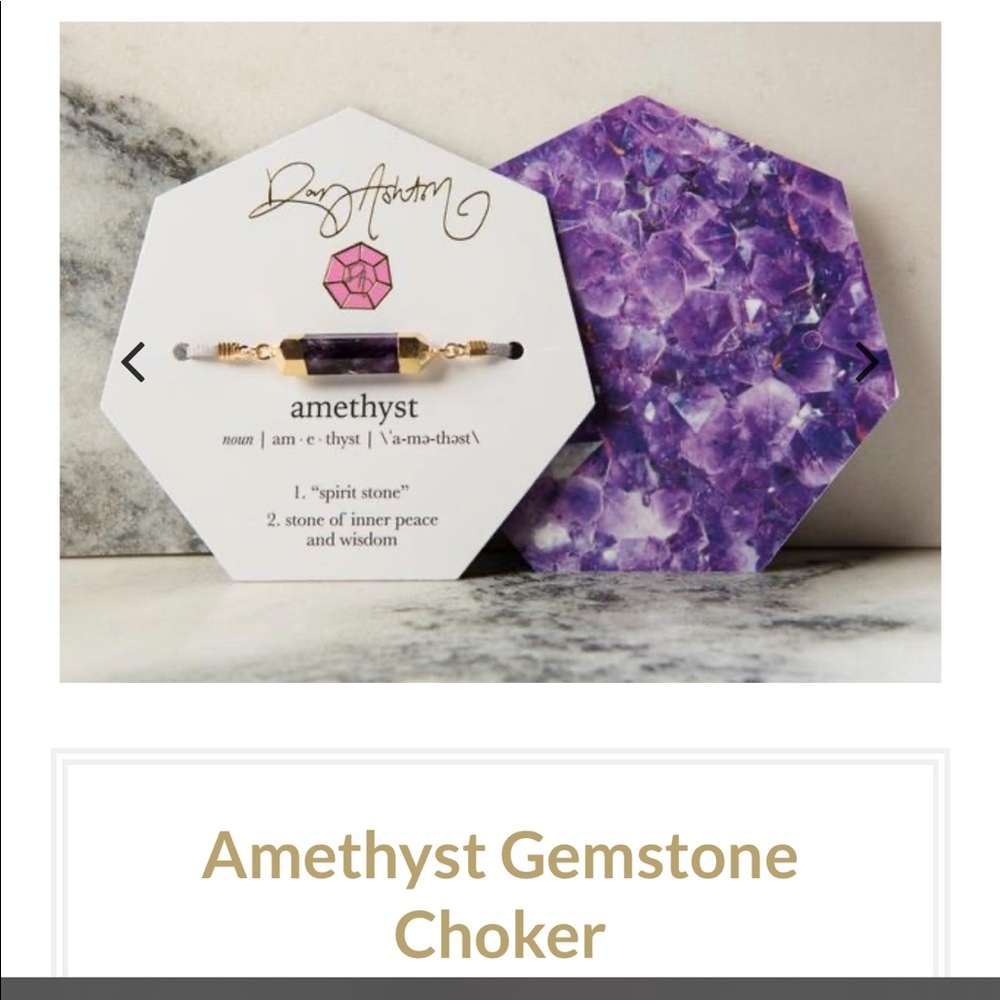 Rory Ashton Amethyst gemstone choker